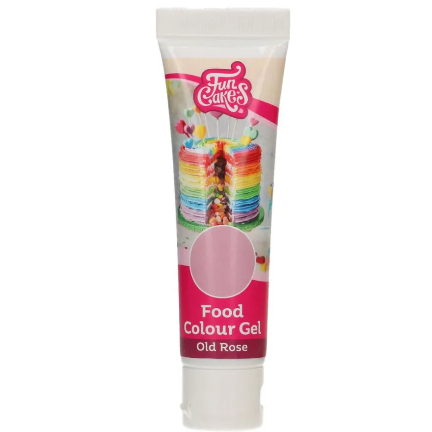 FunCakes Edible FunColours Gel - Old Rose
