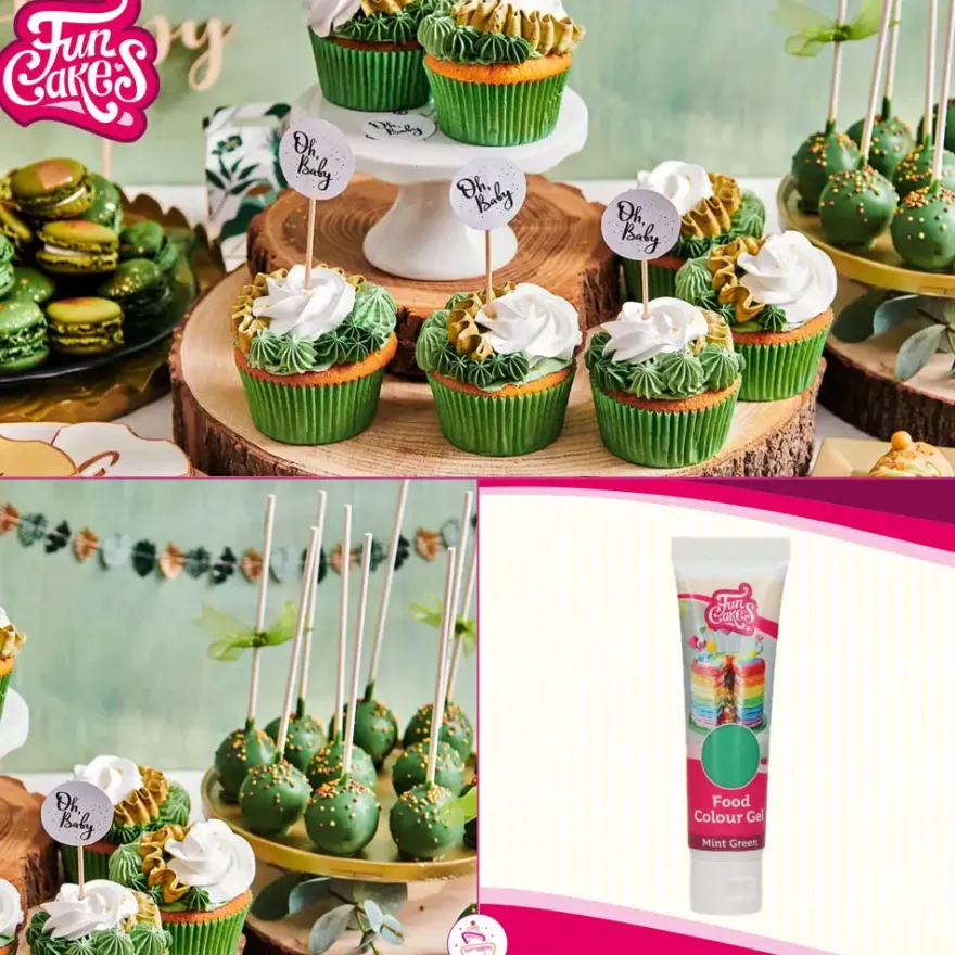 FunCakes Edible FunColours Gel - Mint Green