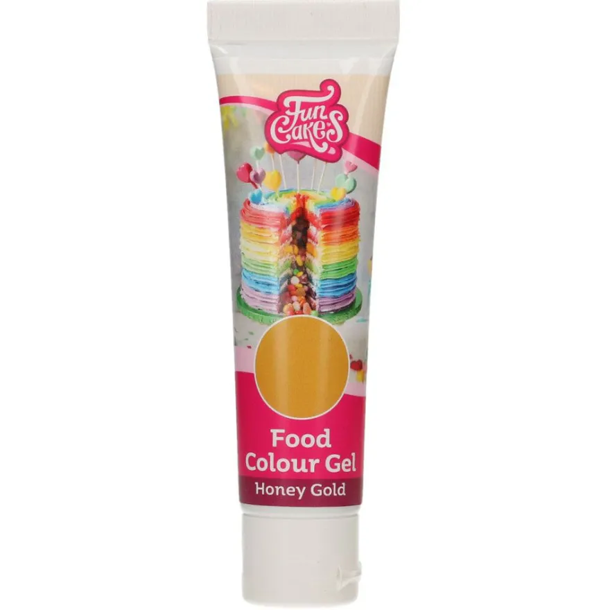 FunCakes Edible FunColours Gel - Honey Gold