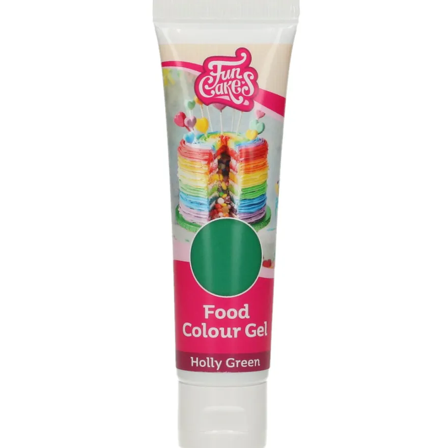 FunCakes Edible FunColours Gel - Holly Green