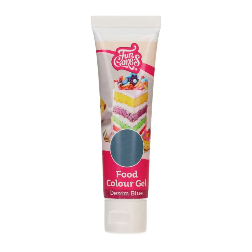 FunCakes Edible FunColours Gel - Denim Blue
