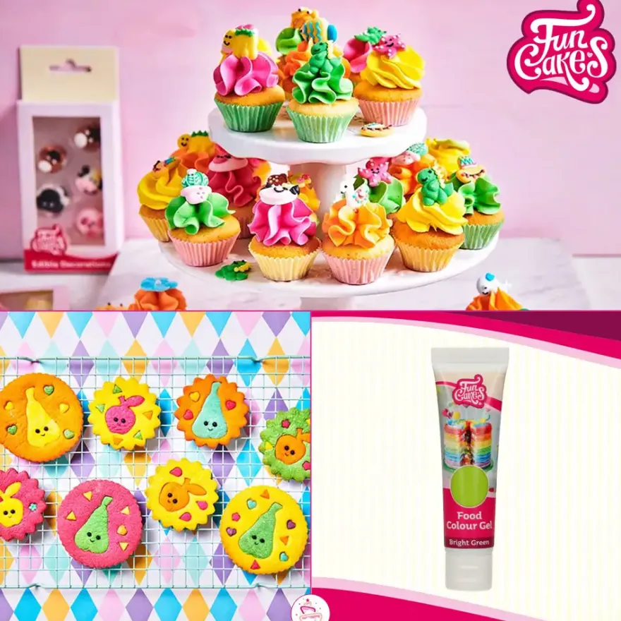 FunCakes Edible FunColours Gel - Bright Green