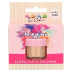 Funcakes Edible Sparkle Dust - Golden Ginger