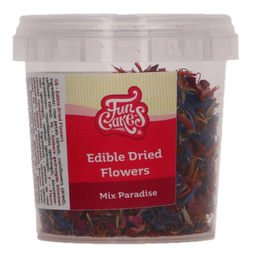 FunCakes Essbare Getrocknete Blumen Mix Paradise 5g