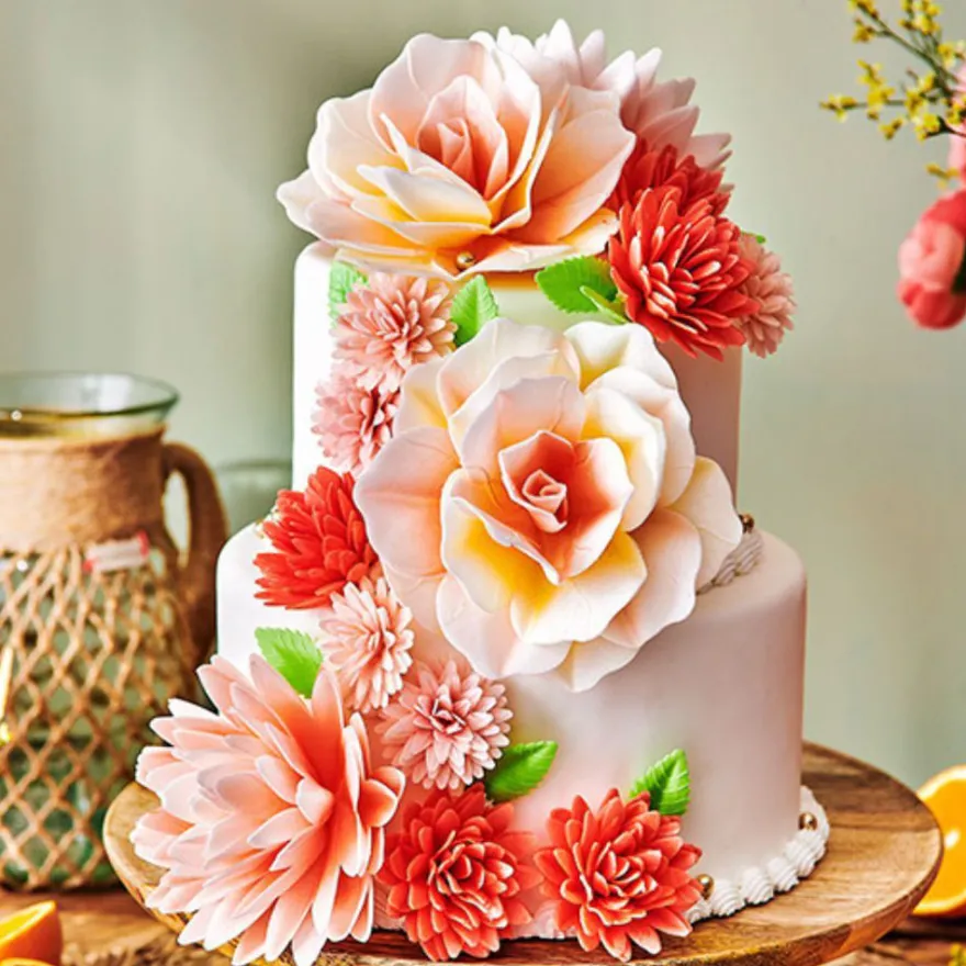 FunCakes Esspapier -Blume Deluxe Rose Rot 12,5cm