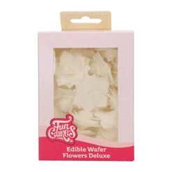 FunCakes Esspapier -Blume Deluxe Rose Rosalia Weiß 15 Stück