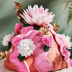 FunCakes Esspapier -Blume Deluxe Pfingstrose Rosa Ombre 12,5cm
