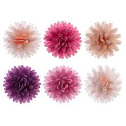 FunCakes Esspapier -Blume Pom Poms Bunt 12 Stück