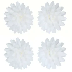 FunCakes Esspapier -Blume Pom Poms weiß 12 Stück