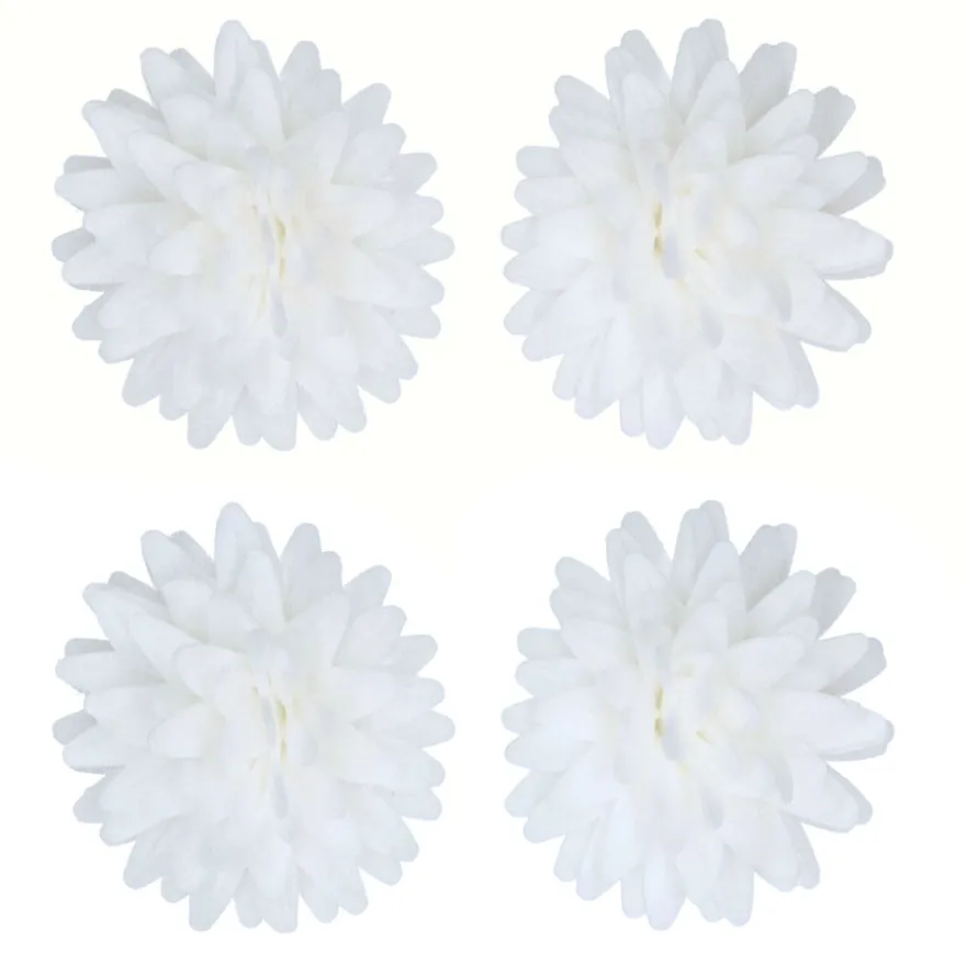 FunCakes Esspapier -Blume Pom Poms weiß 12 Stück