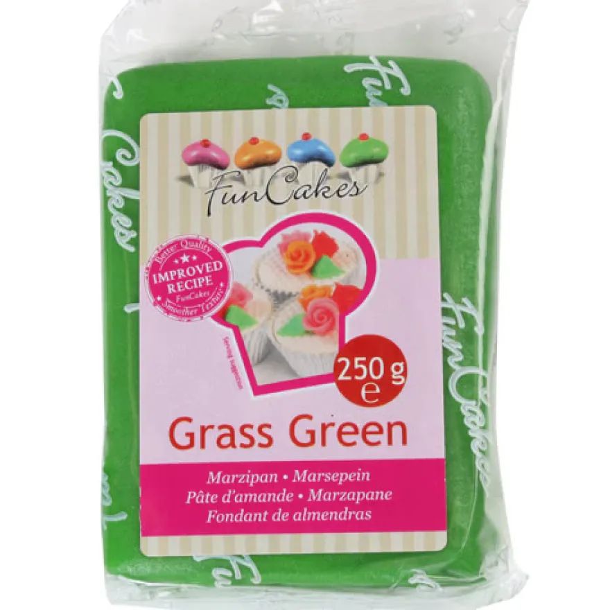 FunCakes feines Marzipan Grass Green 250 g