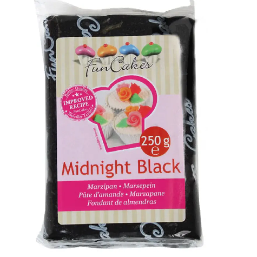 FunCakes feines Marzipan Midnight Black 250 g