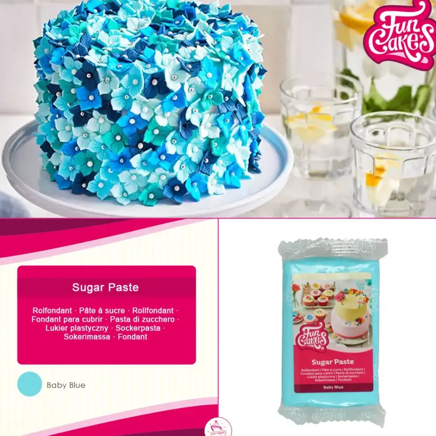 FunCakes Fondant Baby Blue - 250g