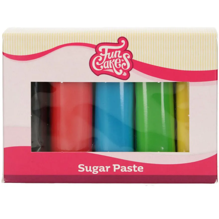 FunCakes Fondant Multipack Essential Colours - 5x100g