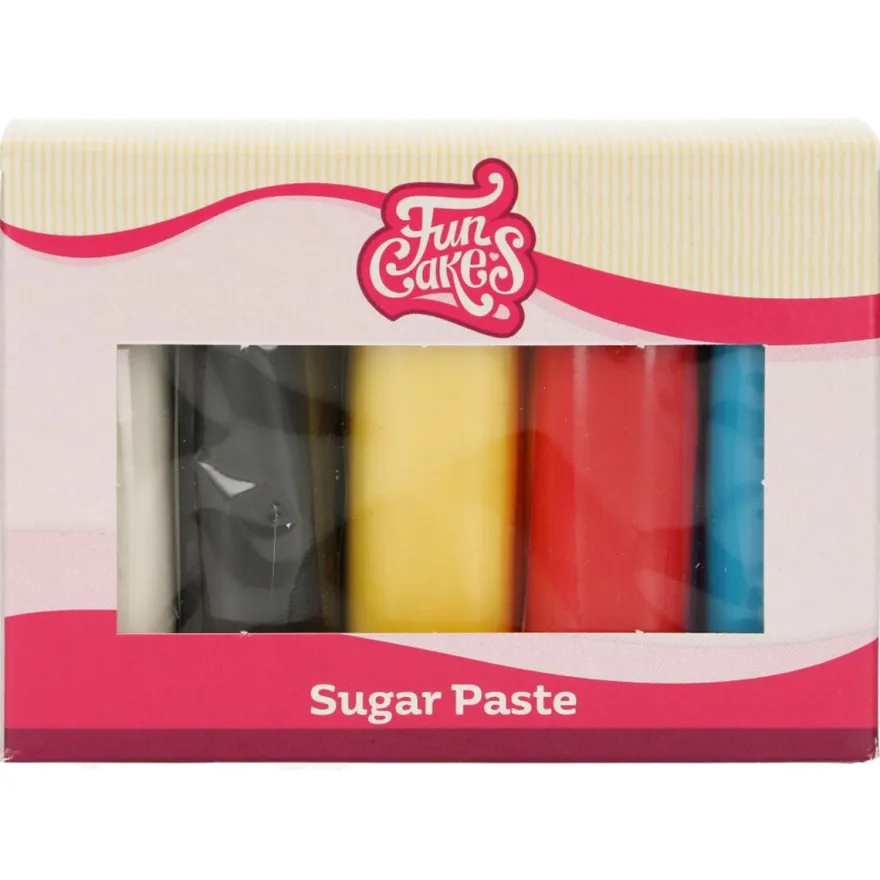 FunCakes Fondant Multipack Primärfarben - 5x100g
