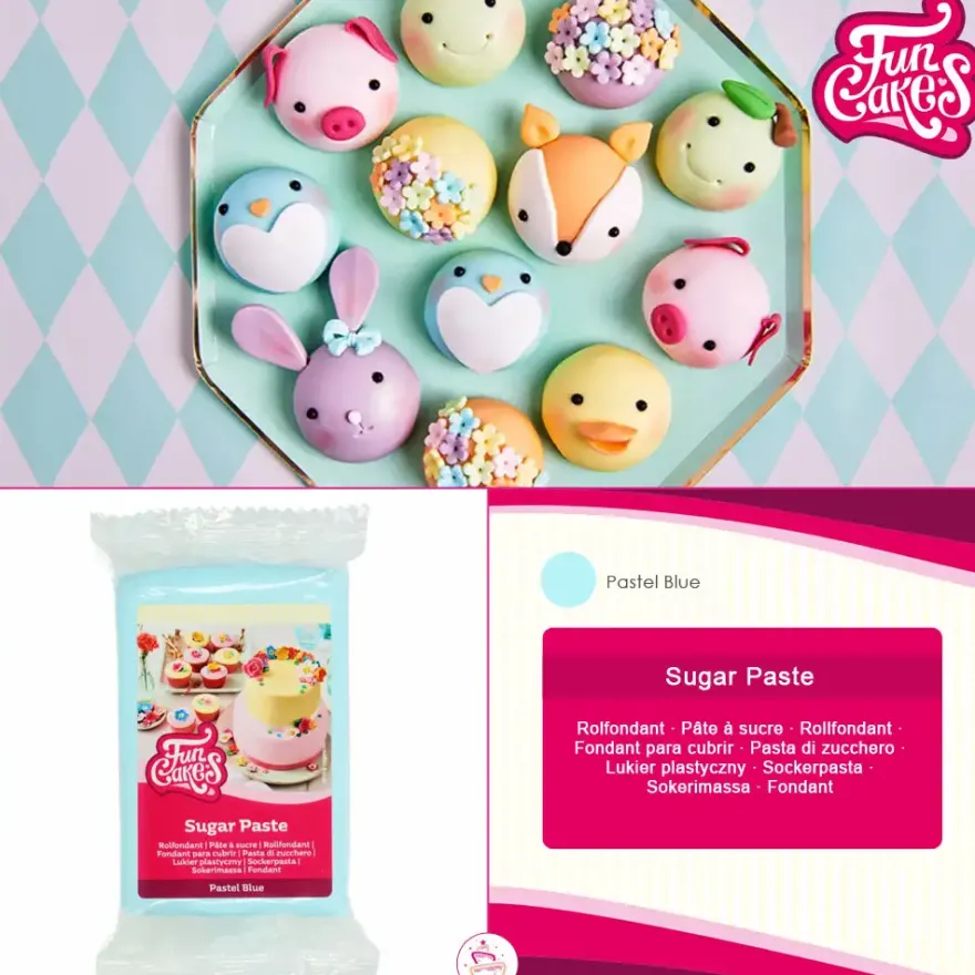 Funcakes Fondant Pastel Blue 250g