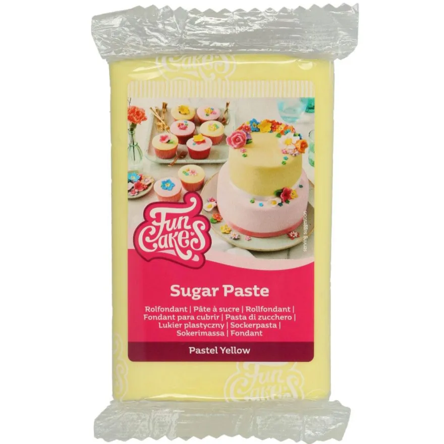 Funcakes Fondant Pastel Yellow 250g