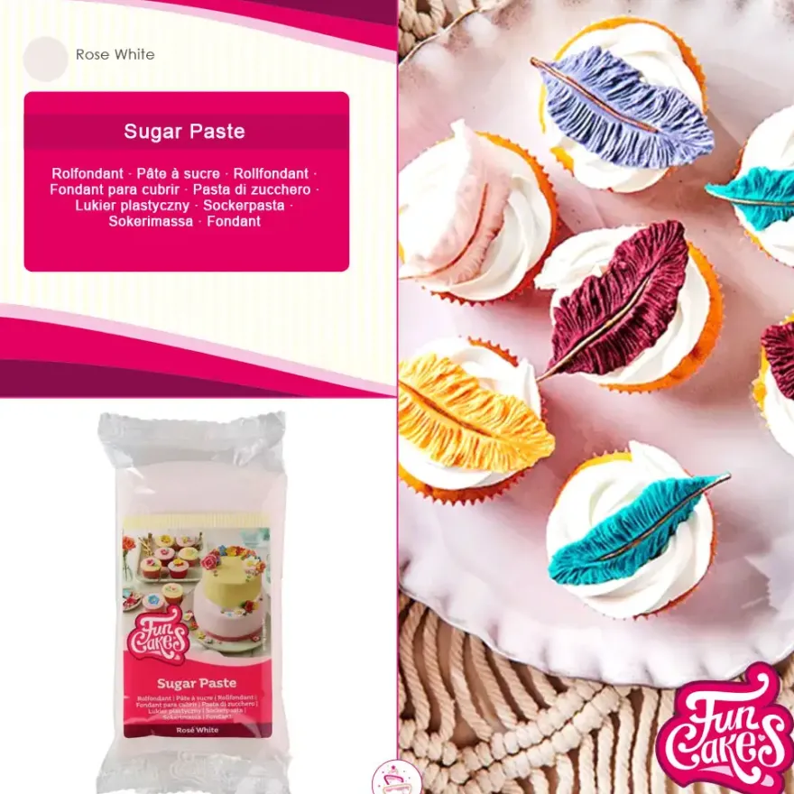Funcakes Fondant - Rosé White 250g