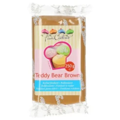 Funcakes Fondant Teddy Bear Brown 250g