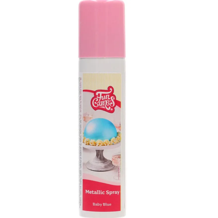Funcakes Funcolours Metallic Spray - Babyblau 100ml