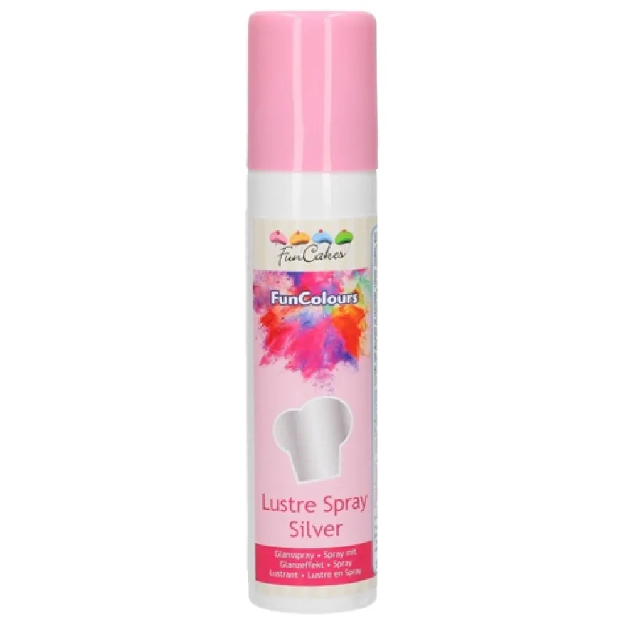 Funcakes Funcolours Metallic Spray - Silber 100ml