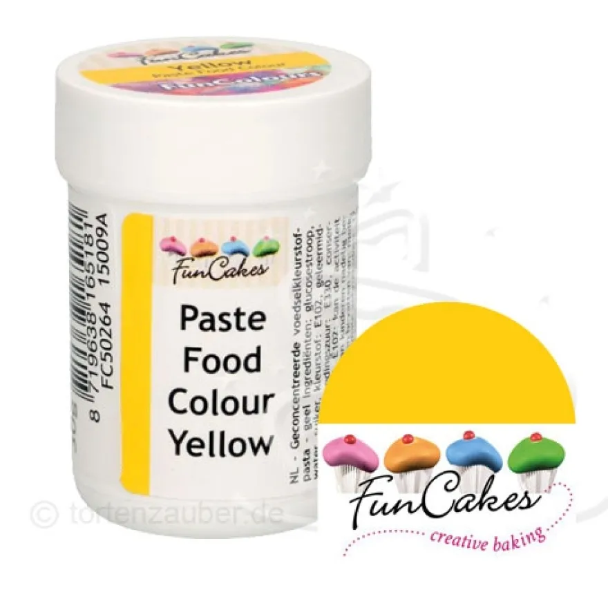 Funcakes Funcolours Pastenfarbe - Yellow 30g