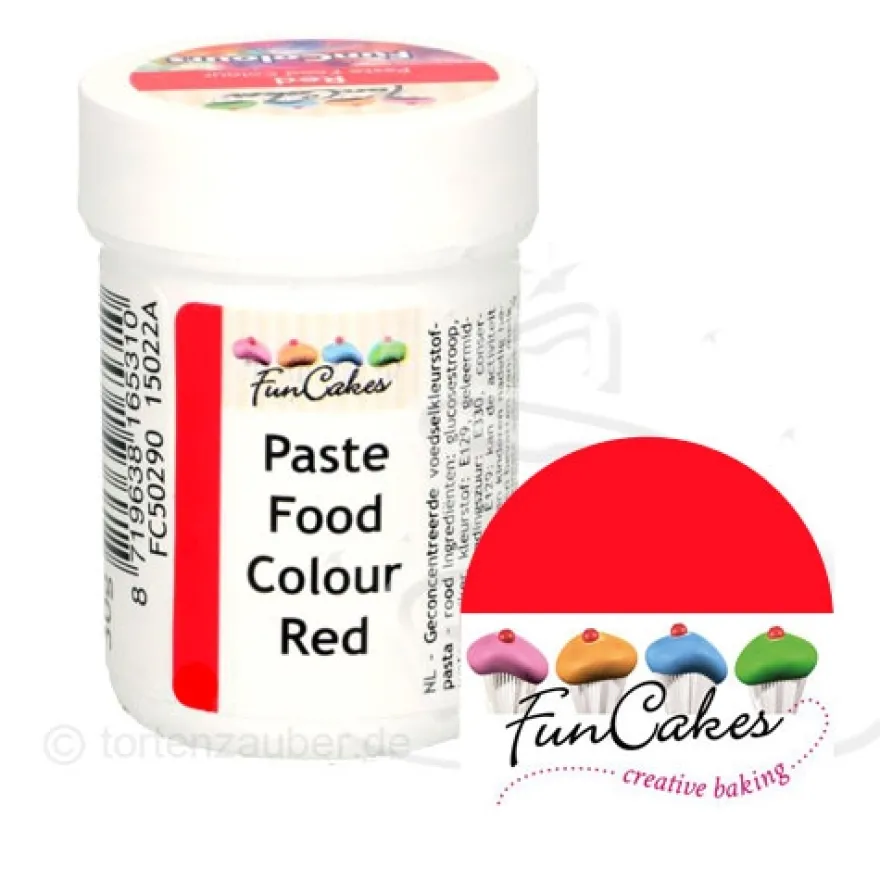 Funcakes Funcolours Pastenfarbe - Red 30g