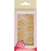 Funcakes Marzipan Rosen - Weiss 6 Stück