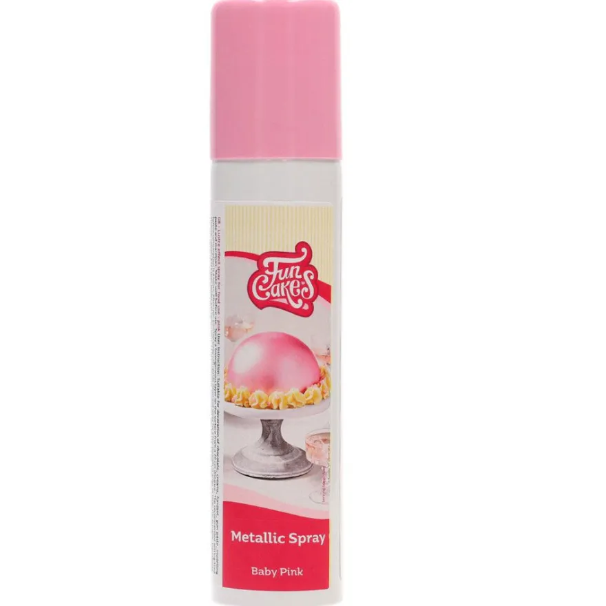Funcakes Metallic Spray - Pink 100ml