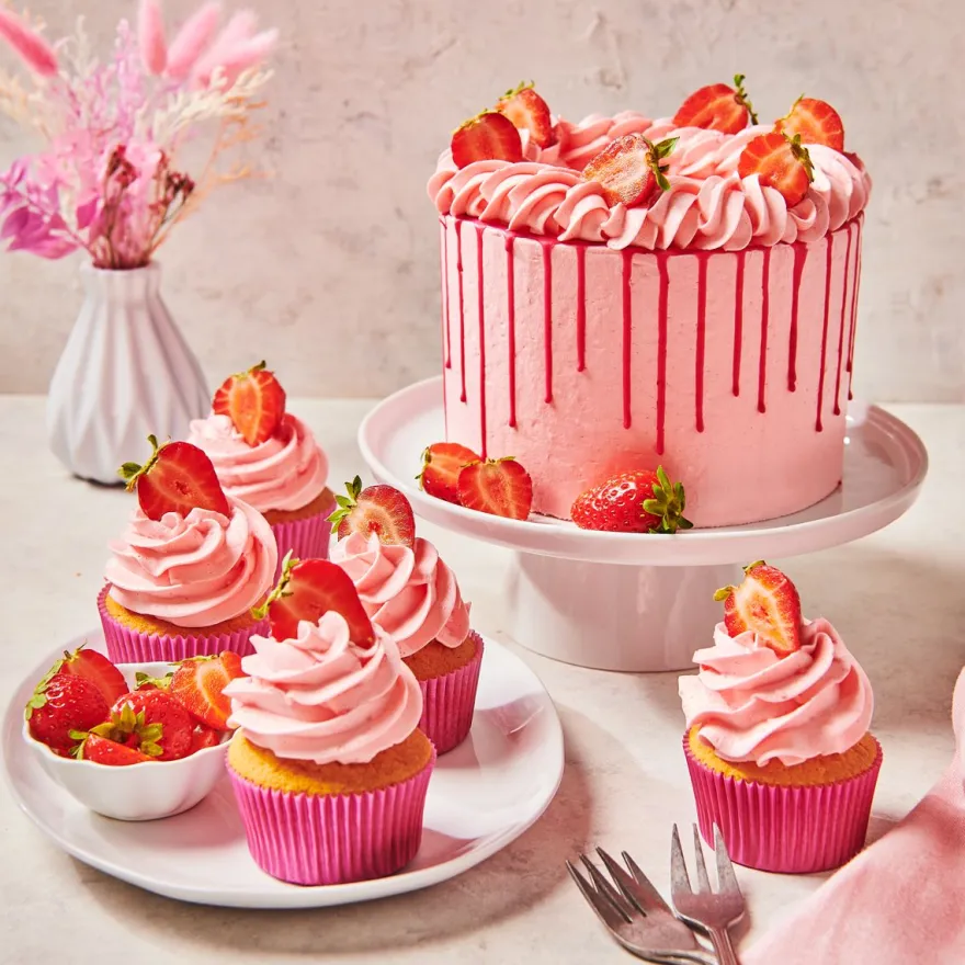 FunCakes Mix Enchanted Cream 450g - Erdbeere