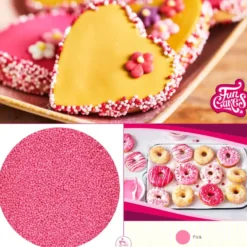 Funcakes Nonpareils Zuckerperlen - Pink 80g