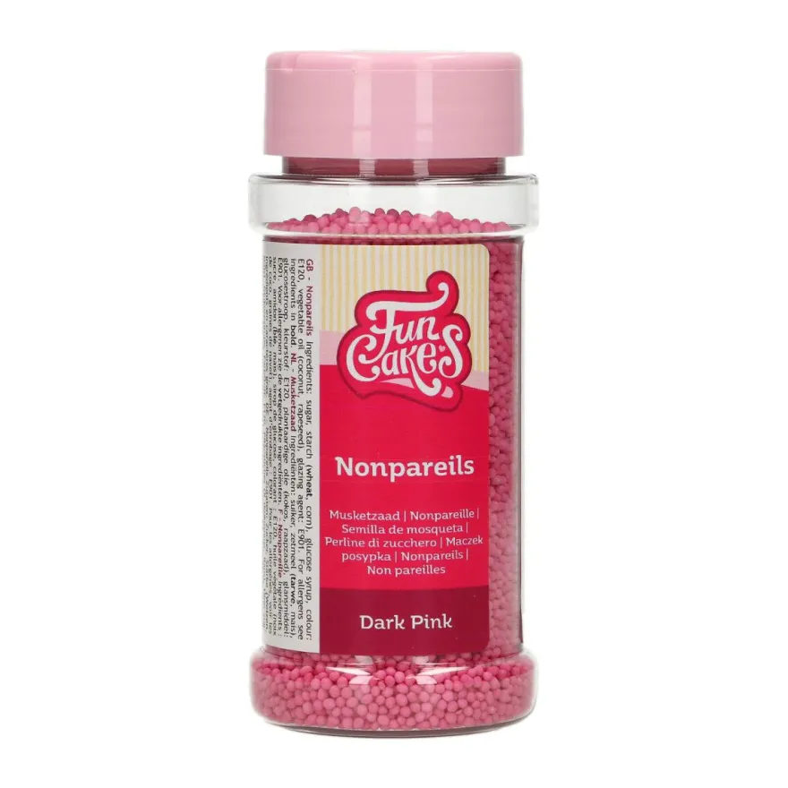 Funcakes Nonpareils Zuckerperlen - Pink 80g