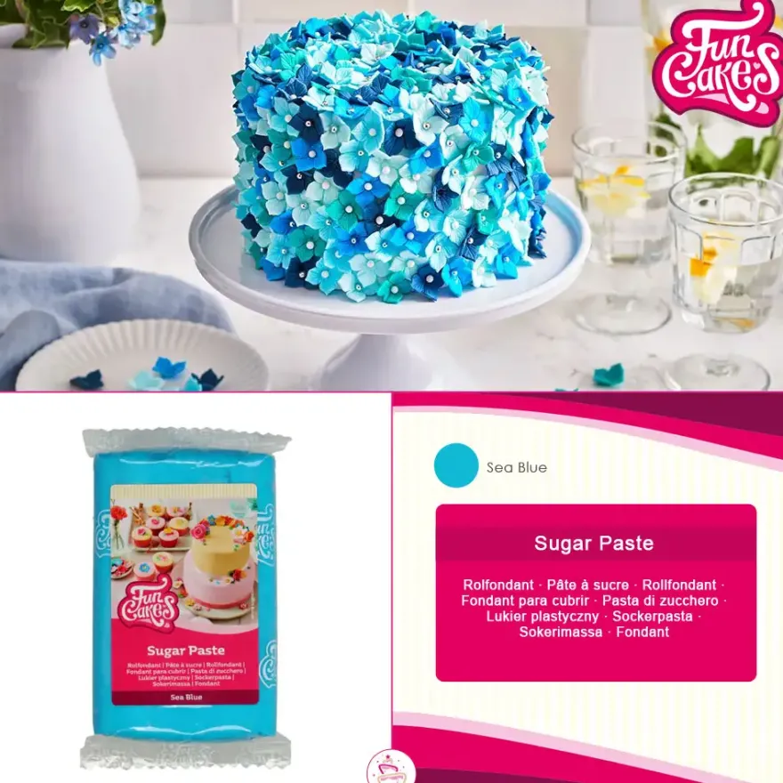 FunCakes Rollfondant Sea Blue - 250g