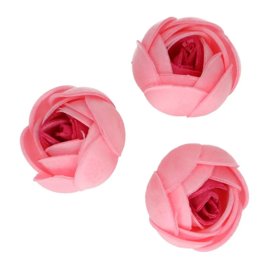 Funcakes Rosen aus Esspapier - 6 Stück - Pink