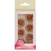 Funcakes Rosen aus Zucker - Bronze Gold 6 Stück
