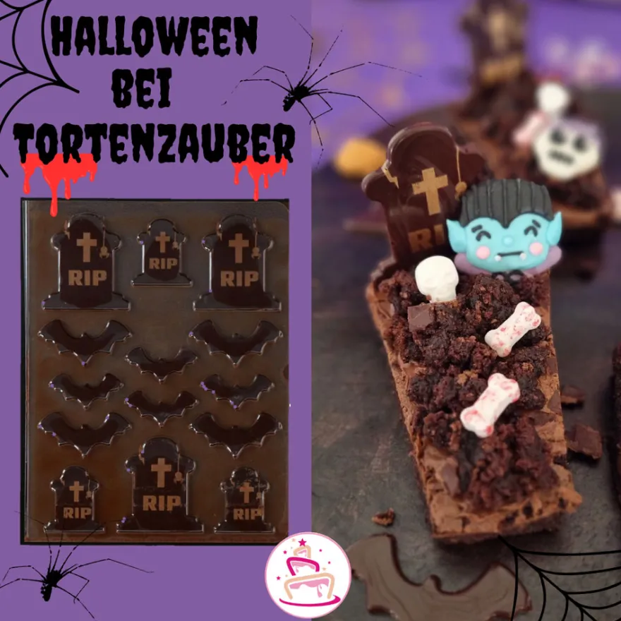 Funcakes Schokoladendekor Halloween - Friedhof