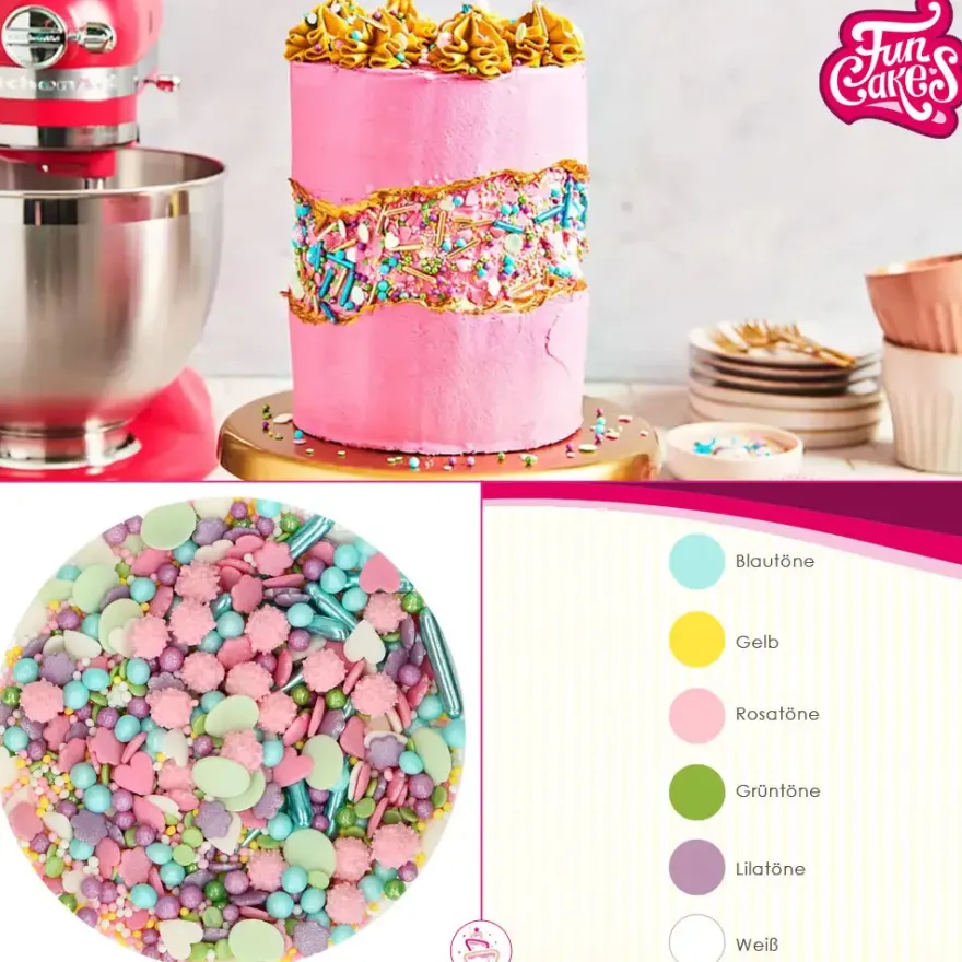 Funcakes Sprinkles Medley - Pretty Sweet 65g