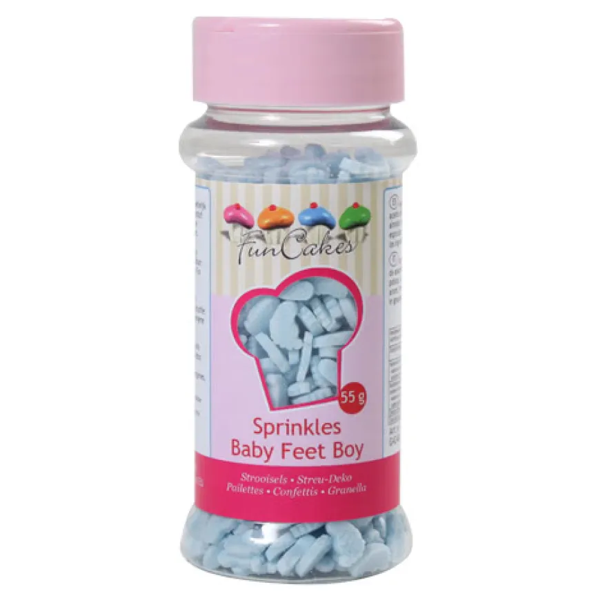 Funcakes Streudeko- Babyfüße Boy