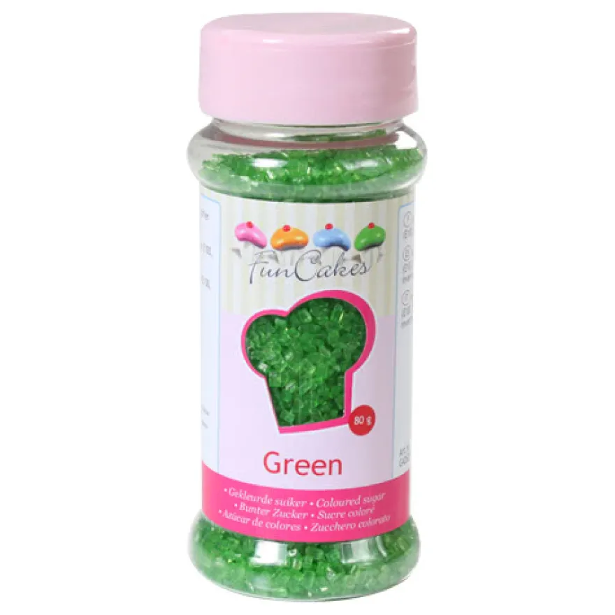 FunCakes Streudeko bunter Zucker - Grün
