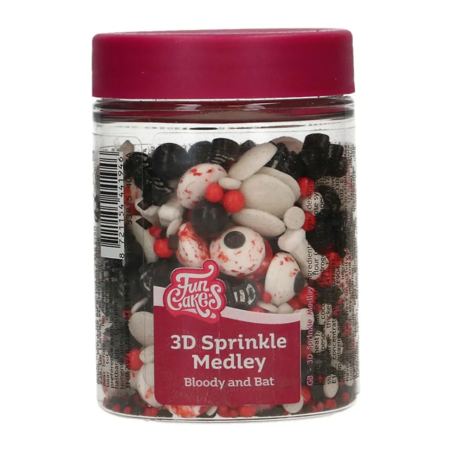 Funcakes Streuselmix Medley - Halloween Bloody and Bat 70g