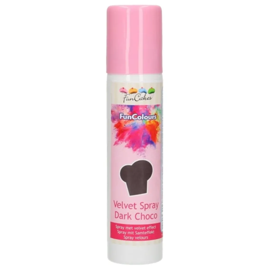 Funcakes Velvet Spray - Samtspray - Dark Choco 100ml
