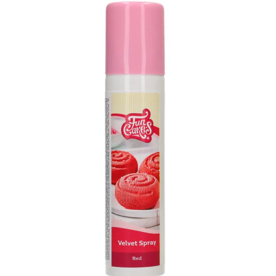Funcakes Velvet Spray - Samtspray - Rot 100ml