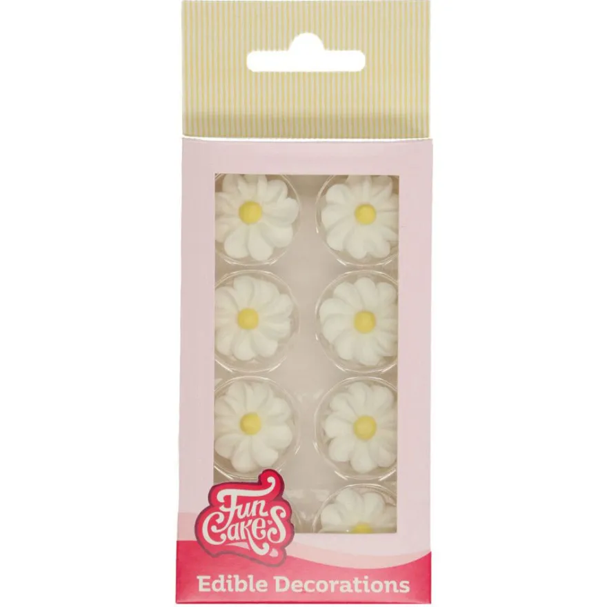 Funcakes Zuckerblumen Gänseblümchen 16Stück
