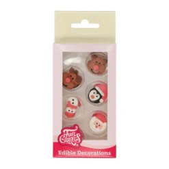 FunCakes Zuckerdeko Christmas - Santa, Schneemann, Elch & Pinguin