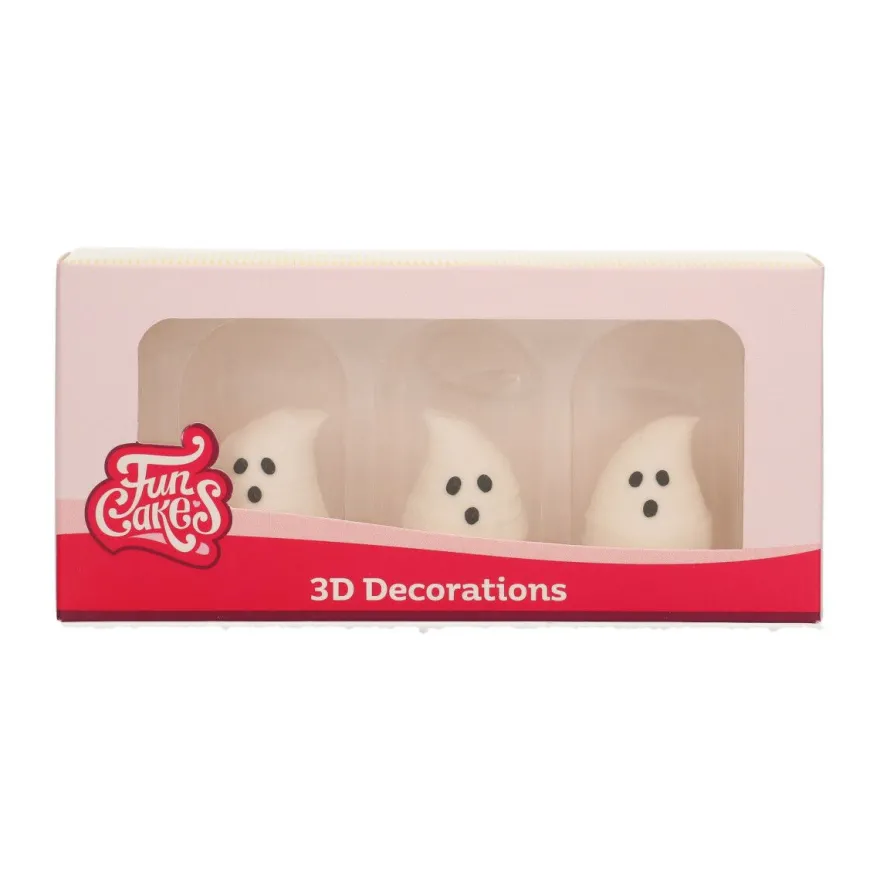 Funcakes Zuckerdeko 3D Geister - 3 Stück