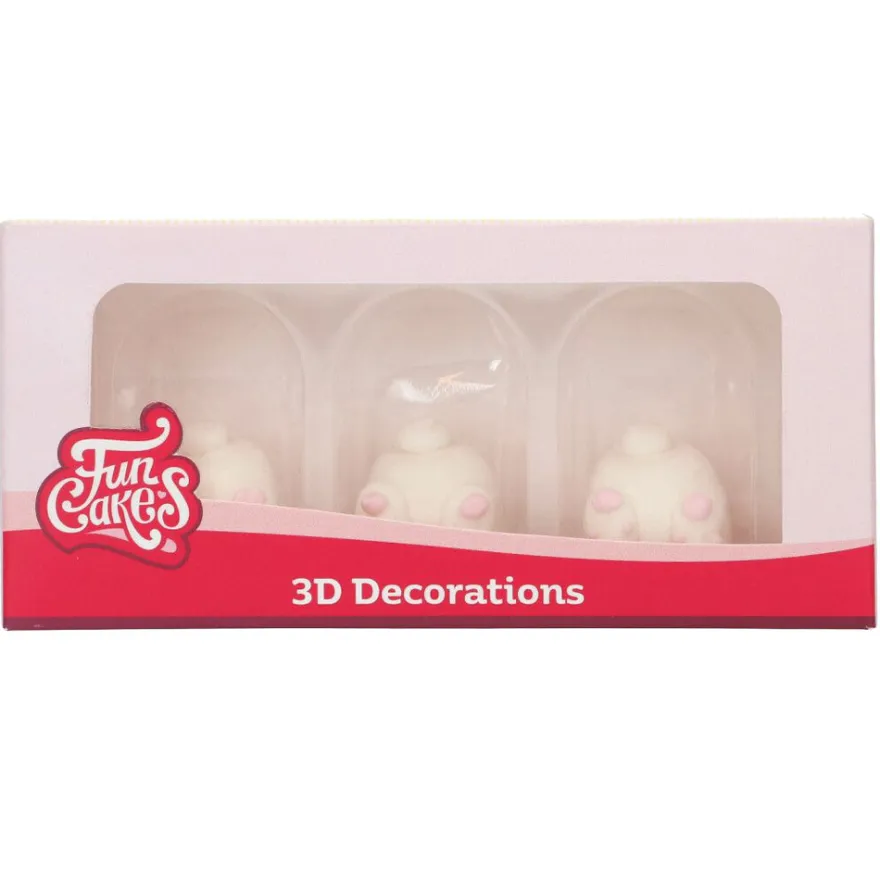 Funcakes Zuckerdeko 3D Hasenstummel - Bunny Butts