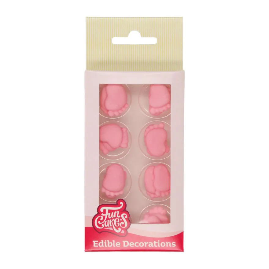 FunCakes Zuckerdekoration Babyfüße Mädchen Set/16