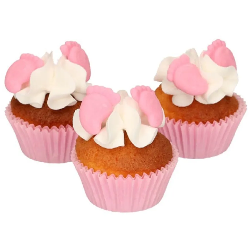 FunCakes Zuckerdekoration Babyfüße Mädchen Set/16