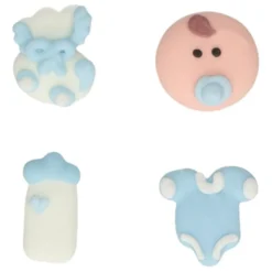 FunCakes Zuckerdekoration Baby Junge Set/12
