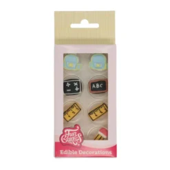 Funcakes Zuckerdekoration Einschulung - Lineal, Rucksack, Tafel & Stift